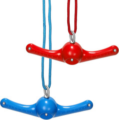 2 Pcs Twister Swing 360° Handle Ninja Accessories Set Adjustable Slackline Attac