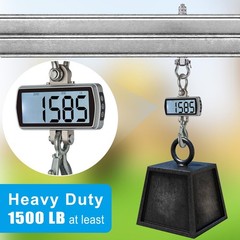Swing Hangers 1500 LB Capacity – 6 Pack Stainless Steel 304 Hooks for Wood