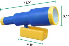 Durable Pirate-themed Telescope for Kids – Easy Install Playhouse Accessory