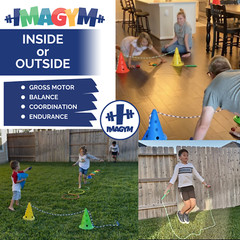 Obstacle Course Stepping Stones Bean Bag Balance Beam Outdoor Games for Kids