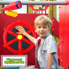 4 Pcs Kids Playground Accessories Outdoor Plastic Steering Playset Wheel Tele…