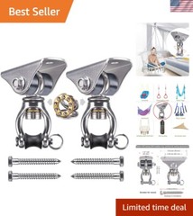 Durable Stainless Steel Swing Mount Hardware – Supports Hammocks, Yoga, & More