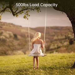 Heavy-Duty Wooden Tree Swing – 500lbs Capacity, Adjustable Height, Waterproof Se