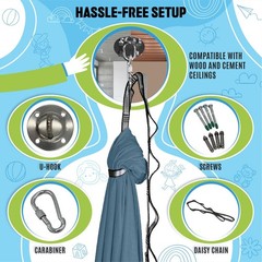 Sensory Swing for Kids Indoor Ceiling/Outdoor Tree Hanging Kit – Therapeutic …