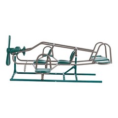 Lifetime Ace Flyer 90135 Earth Tone Airplane Teeter Totter Double Play Seesaw