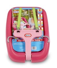 Little Tikes 2-in-1 Snug Secure High Back Swing Magenta Toddler