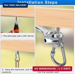 BeneLabel 4 Packs M10 Stainless Steel Swing Hangers 1500LB Capacity Swing Bolts