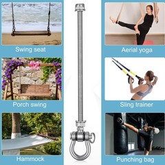 4 Pcs Heavy Duty Swing Hanger with Bearings M10 x 11 Stainless Steel Swing Ho…