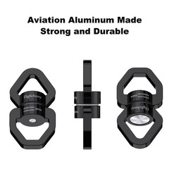 2 Pack Swing Swivel Hook, 35KN Aluminium Alloy Swing Swivel Heavy Duty, Swing…