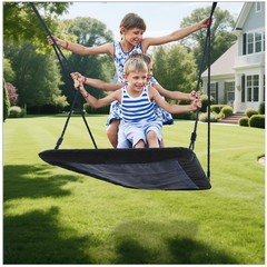 60″ Large Rectangle Platform Tree Swing for Kids & Adults, 700lb Capacity