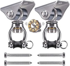 Durable Stainless Steel Swing Mount Hardware – Supports Hammocks, Yoga, & More