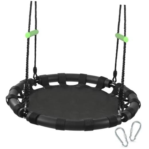 Tree Swing with PP Mat – Durable, Safe, and 24 inches diameter+No Extra Straps