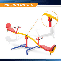 Spinning Teeter Totter – Impact Absorbing Kids Playground Equipment – 360 Degree