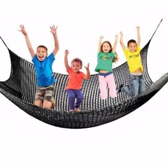 Climbing Cargo Net for Kids – Double Layers Heavy Duty 3.2 x 9.8 ft Black
