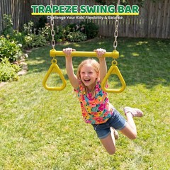 Monkey Bars w/ Climbing Frame Gymnastics Bars 400lbs Heavy Duty Outdoor for Kids