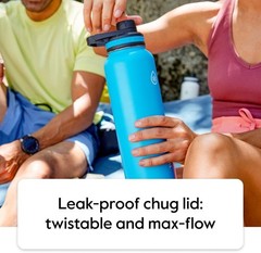 ThermoFlask 24 oz Stainless Steel Insulated Water Bottles 2-Pack, Leakproof, …
