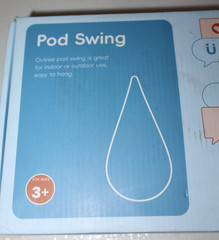 New Outree children’s sensory hanging pod swing–green–attach to ceiling