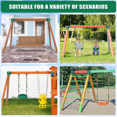 A-Frame Swing Set Brackets 2 Pcs Heavy Duty Swing Set Hardware with Swing Hanger