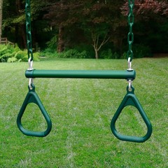 Trapeze Bar and Rings Jungle Gym Swing Set Safe Outdoor Play Equipment