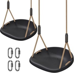 2 Pack 500LB Capacity Heavy Duty Swing Seat W/ Wider Swing Board & Height