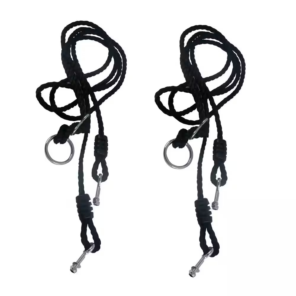 47 In. to 71 In. Adjustable 550 Lb. Capacity Saucer Swing Replacement Straps, Bl