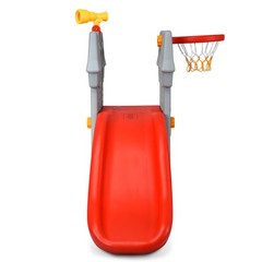 Costway Kids Climber Slide Play Set w/Basketball Hoop Telescope Toy Boy Girl