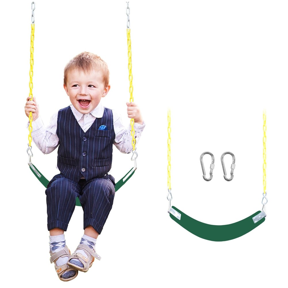 Swing Set for Kids with Chain-Play Swing for Adults with Stainless Steel Ment…