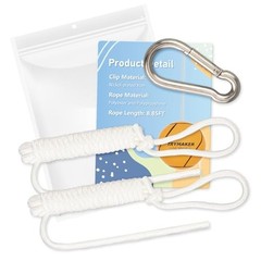 Rope for Tetherball，8.8ft Replacement Tetherball Rope and Clip for Kids Adult