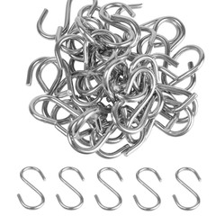 48PCS 1.2 Inch 304 Stainless Steel S Hooks, Heavy Duty M2 Hanging Hooks Mini …