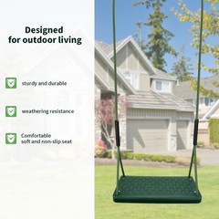 Heavy Duty Swing Seat, Non Slip Tree Swing Set with Adjustable Rope, Playgrou…
