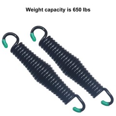 Porch Swing Springs Hammock Chair Spring Hold up to 1300lbs Heavy-Duty Chrome…