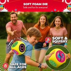 Games – Whomp Ball – Ultimate Backyard Dodgeball – Soft Foam Dice – Yard