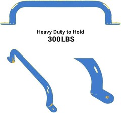 17 Inch Blue Metal Safety Handles for Playground 6 Pack – Swing Set Accessory