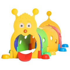 Kids Play Structure Caterpillar Design for Climbing and Crawling, Multicolor