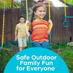 Jungle Gym Kingdom Swing Seat Replacement Kit Heavy Duty Chains Green