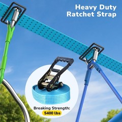 Hapfan 50FT Ninja Warrior Obstacle Course Swing Set Kids Yard Playset Outdoor