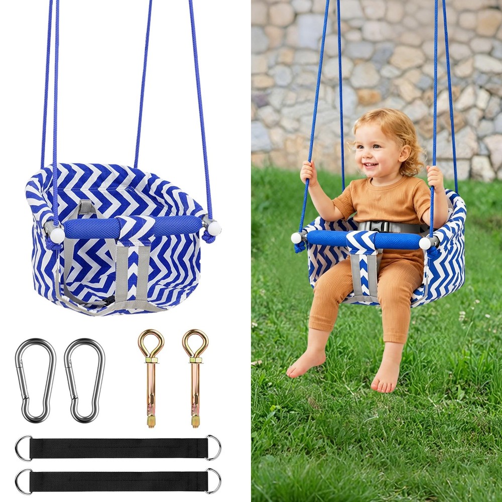 Comfy Toddler Swing Seat, Heavy-Duty Canvas Hanging Tree Baby Swings
