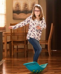 Fat Brain Toys Teeter Popper Balance Board Indoor Play Fun Skills Strength