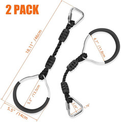 Hanging Ninja Gymnastic Ring Swing Monkey Bar Climbing Bar Jungle Fist for Outdo