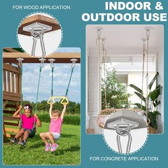 2 Pack Heavy Duty Hammock Hanging Kit 1000Lbs Holding Capacity for Porch
