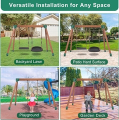 Heavy Duty Swing Set Brackets Including 2 A-Frame Swing Brackets, 4 Swing Leveli