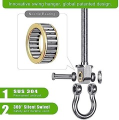 Heavy Duty Swing Hangers with Bearings – Set of 6 Stainless Steel 304 Hardwar…