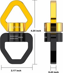 35KN Swing Swivel, Spinner for Indoor Outdoor Swings, Black Gold | For hangin…