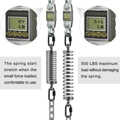SELEWARE Swing Springs Heavy Duty Up to 500 lbs 2 Pack with Locking Carabiners