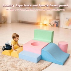 6 Pieces Toddler Climbing Toys Indoor, Climbing Toys for 1 Year Old, Soft Pla…