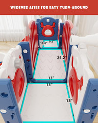 Toddler Slide,13 in 1 Kids Slide for Toddlers, New Upgrade with Golf Set, Basket