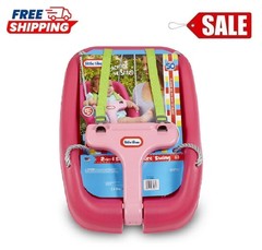 Little Tikes 2-in-1 Snug and Secure Swing, High Back Swing, Magenta…