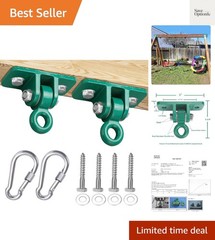 2400 lb Capacity Heavy Duty Swing Hangers for Wooden Sets Playground Porch In…