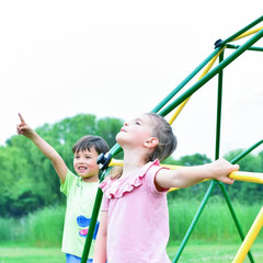 12 Ft. Multi-Colored Outdoor Dome Climber Jungle Gym Geometric Playground Kids C