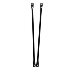 30″ Garden Swing Replacement Bars – Matte Black Metal Rods for Hanging Seats (2P